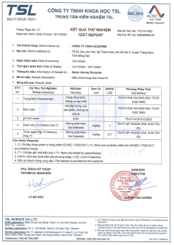 Chứng Nhận Nước  Rửa Tay  Đạt Chuần 