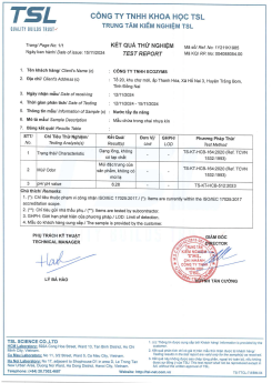 Chứng Nhận Nước Tẩy Đa Năng Đạt Chuần 