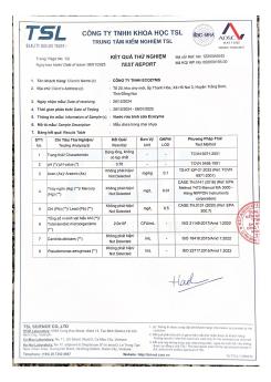 Chứng Nhận Nước Rửa Bình Sữa Đạt Chuẩn
