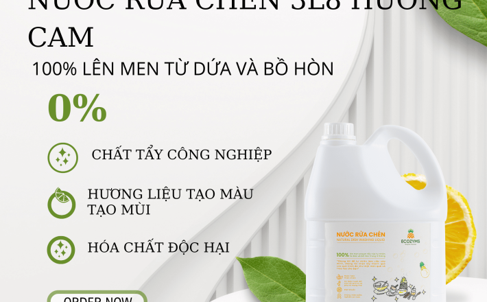 Nước Rửa Chén 3L8
