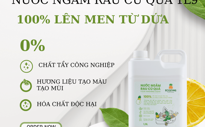 Nước Ngâm Rau Củ Quả 1L9