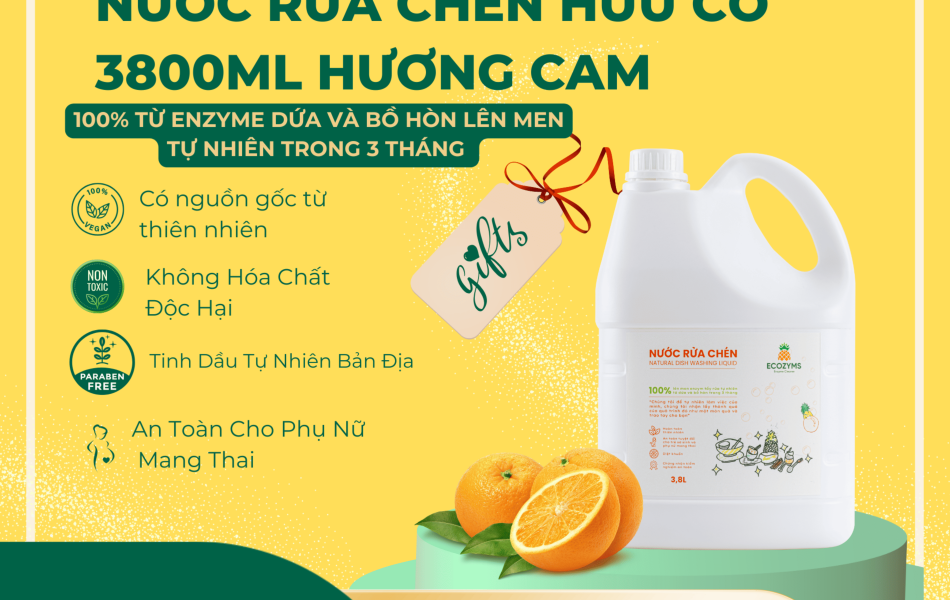 Nước Rửa Chén 3L8