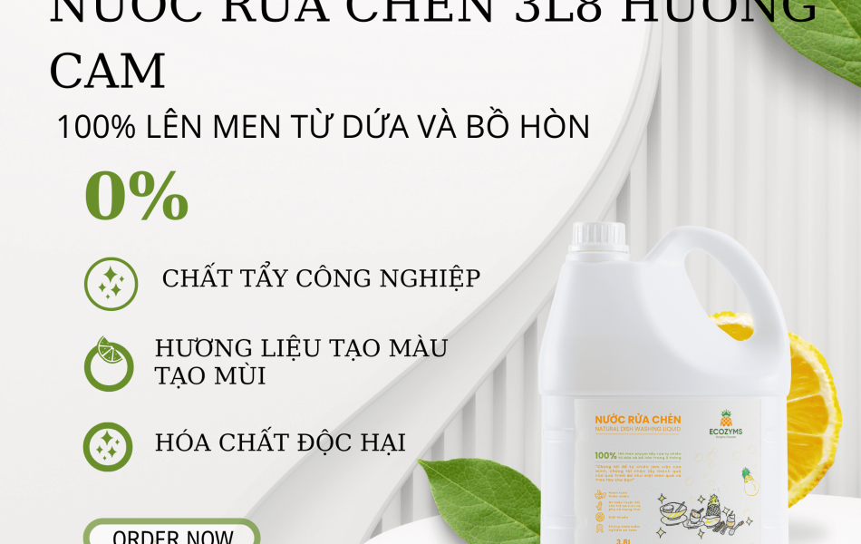 Nước Rửa Chén 3L8