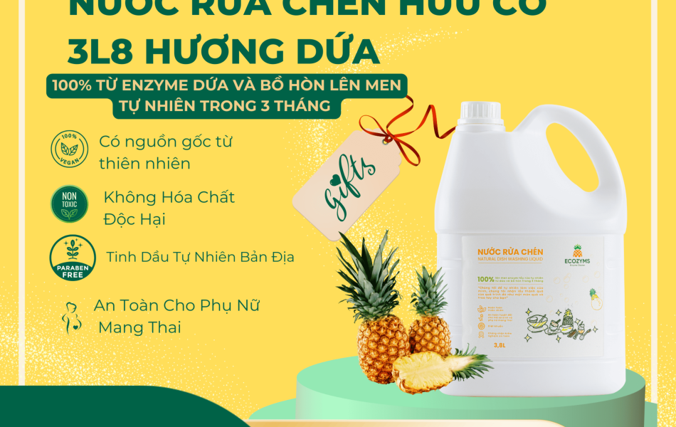 Nước Rửa Chén 3L8