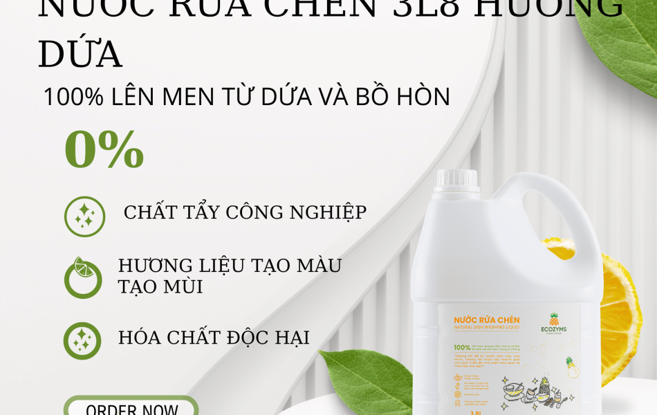 Nước Rửa Chén 3L8