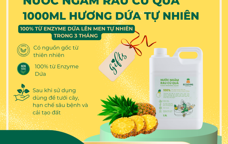 Nước Ngâm Rau Củ Quả 1L9